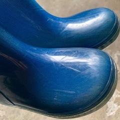 18.0cm長靴　青色　レインブーツの画像