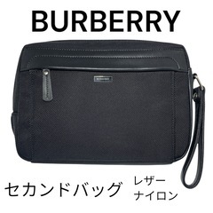 【美品】BURBERRY バーバリー　セカンドバッグ ナイロンキ...