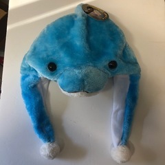 アニマル帽子　イルカ　ブルー　未使用　動物帽子
