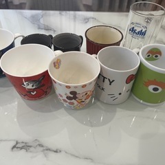 マグカップまとめて9点 ミッキー キティ ムーミン セサミストリート 
