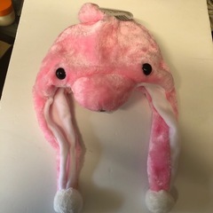 アニマル帽子　イルカ　ピンク　未使用　動物帽子