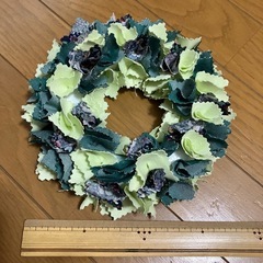 あと15枚自分で作る布緑リース