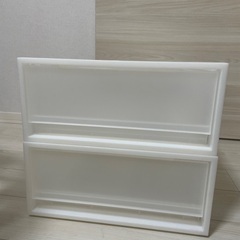 無印良品 ポリプロピレン 収納ケース 小2つ