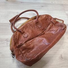 【差し上げます】本革 ボストンバッグの画像