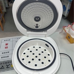 YAMADA SELECT　ヤマダ　マイコンジャー炊飯器　YRC-M05H1　3合炊き　0.54L　2022年製　ご飯　米　炊飯ジャー　白　ホワイト　稼働確認済　中古品　③の画像