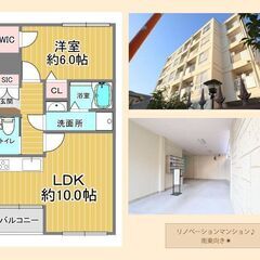 経堂コーポラス🌞初期費用は家賃1か月分！！🌸審査通過率90％🌞リノベマンション🌸ペット相談可の画像