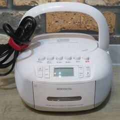 超美品 WINTECH CDラジカセ CDR-GK3　CD カセ...
