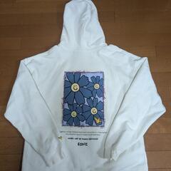 【最終値下げ】MARK GONZALES 白い花柄 バックプリン...