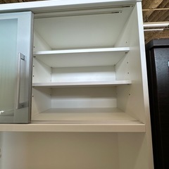 【ドリーム川西店御来店限定】松田家具　2枚扉オープンボード／クリーニング済み 【2001245255600699】の画像