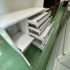 【ドリーム川西店御来店限定】松田家具　2枚扉オープンボード／クリーニング済み 【2001245255600699】の画像