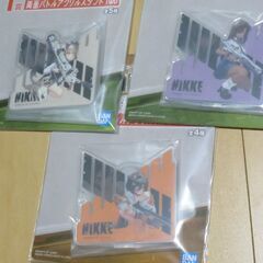 一番くじ 『NIKKE CHAPTER4』 ラバーコースター、アクリルスタンド ４点セットの画像
