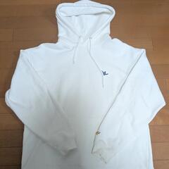 【最終値下げ】MARK GONZALES 白い花柄 バックプリントパーカー Lサイズの画像