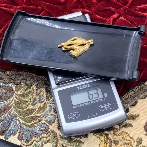 K18 パンサー　ペンダント　トップ　6.3g ダイヤ