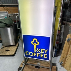 値下げ交渉可！　キーコーヒー 看板　店舗用看板　電装　両面　大型看板　の画像