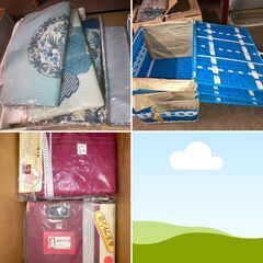 【新品未使用】大量！座布団カバー・生地、取りに来ていただける方に差し上げます！の画像