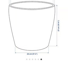 ikea 鉢カバーの画像