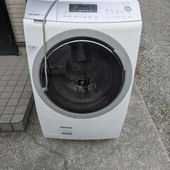 値下げしました。SHARP シャープ ES-A210-SL シャープ ドラム式洗濯機 乾燥付 10kg 