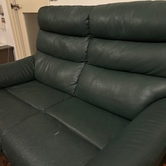レザー（天然皮革）2人掛けソファ
の画像