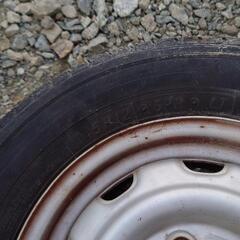 スチールホイール４本セット4x100 YOKOHAMAタイヤの画像