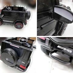 苫小牧市内近郊限定 電動乗用ラジコン メルセデス ベンツ AMG G63 Gクラス ゲレンデ ブラック ※プロポ欠品 中古 動作OK 苫小牧西店の画像