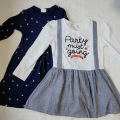 120cm 女の子長袖ワンピース