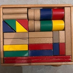 カラフル木製積み木セットの画像