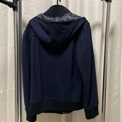 ダッフルコート　ネイビー　Mサイズ　水玉の画像