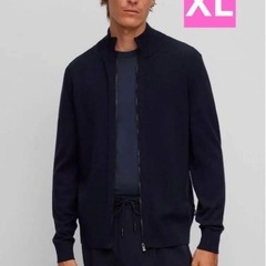 新品未使用タグ付き　XL[BOSS ボス]ミックスストラクチャーデザインニットの画像