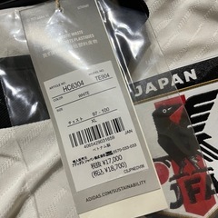 新品未使用タグ付き　日本代表　長袖　オーセンティック　ユニフォーム　白　アウェイ　XL 選手着用モデルの画像