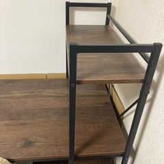 棚付きデスクの画像