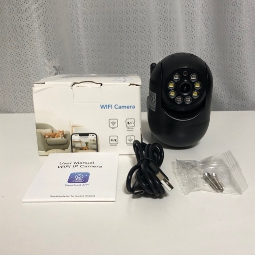 ㉕ 1台【新品】Oimlyo 355 度 2.4GHz 屋内 Wi-Fi セキュリティカメラ