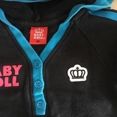 BABY DOLL フードトレーナースカート  90の画像