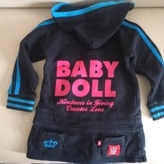 BABY DOLL フードトレーナースカート  90の画像
