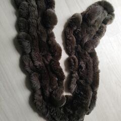 【美品◇ラビットファー ティペット マフラー ストール】の画像