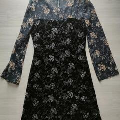 【新品◇スカーフ付き 切替ドレスワンピース】の画像