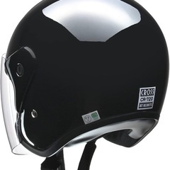 値下げ　
リード工業(LEAD) バイクヘルメット ジェット CROSS ブラック  の画像