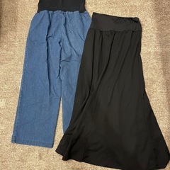 6着 マタニティ服 冬服 冬妊婦さんへ レギンス 部屋着 ズボン ジーンズ スカートの画像
