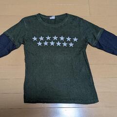 キッズ　重ね着風　ロンT　サイズ140の画像