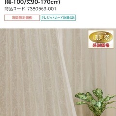 1月19日引き取り可の方　ニトリカーテンの画像