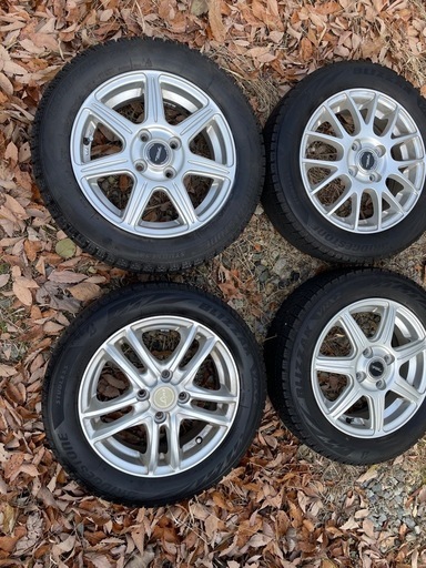 アルミホイール付きスタッドレスタイヤ155-65-14