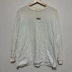 FILA バックロゴT 長袖 Sサイズ フィラ カットソー ホワ...