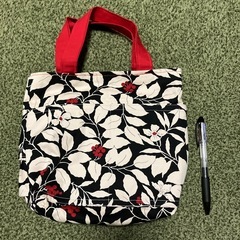 【5/28値下げ‼️】【手作り】花柄ミニトートバッグの画像