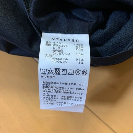 THE NORTH FACE ブラックナイロンジャケット　NT62289