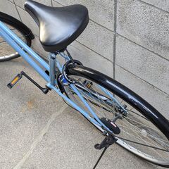 あさひ アフィッシュS 27インチ 変速なし 後輪パンク中の画像