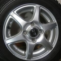 軽自動車用　アルミ付スタッドレス 　タイヤセットの画像