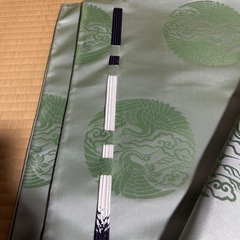 狩衣　交織　ひねり仕立　薄緑系　平露紐　新品の画像