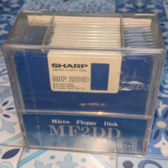 🟦未開封ワープロ micro Floppy Disk　🟦SHARP シャープ MF2DD micro Floppy Disk 10枚セットの画像