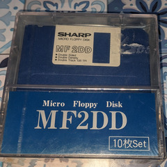 🟦未開封ワープロ micro Floppy Disk　🟦SHARP シャープ MF2DD micro Floppy Disk 10枚セットの画像