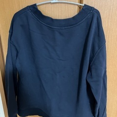 GU　Vネックスウェットプルオーバー(長袖) ネイビー　の画像