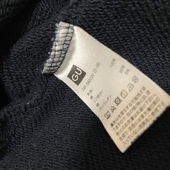 GU　Vネックスウェットプルオーバー(長袖) ネイビー　の画像